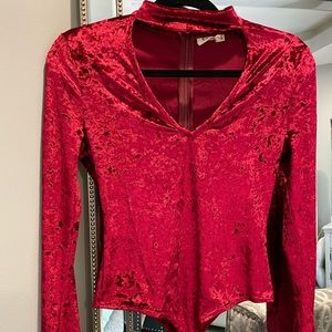 Red Velvet Bodysuit